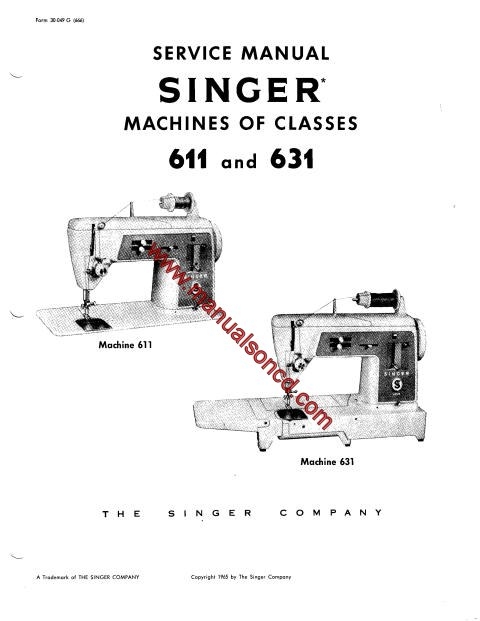 Free Singer 6038C Manual
